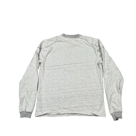 Carbon 2 Cobalt Men's Sz M Medium Light Gray Long Sleeve Shirt w Elbow Patch - Picture 7 of 13